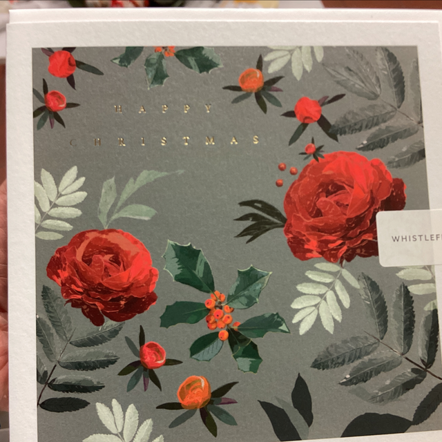 Christmas Open Whistlefish- Happy Christmas (Roses)