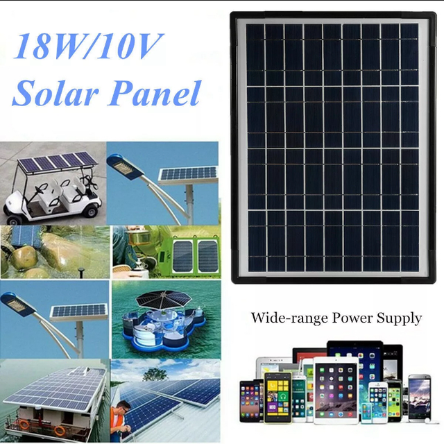 Kit Panneau Solaire Générateur 10W 18V+ 4 Ampoule 2USB Chargeur énergie pour être autonome avec votre véhicule électrique