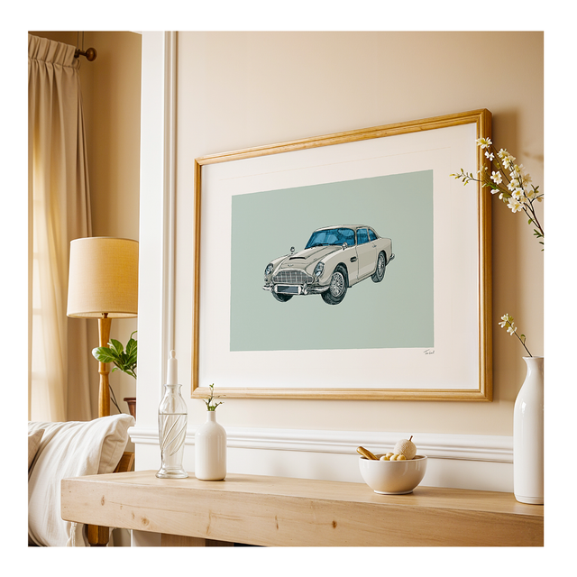 &#039;Aston Martin DB5&#039; art print