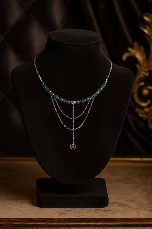 Collier Agate Mousse - Souffle de Paix & Renouveau