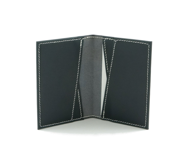 Porte-Cartes KOSATEN Bleu Nuit Fil Blanc