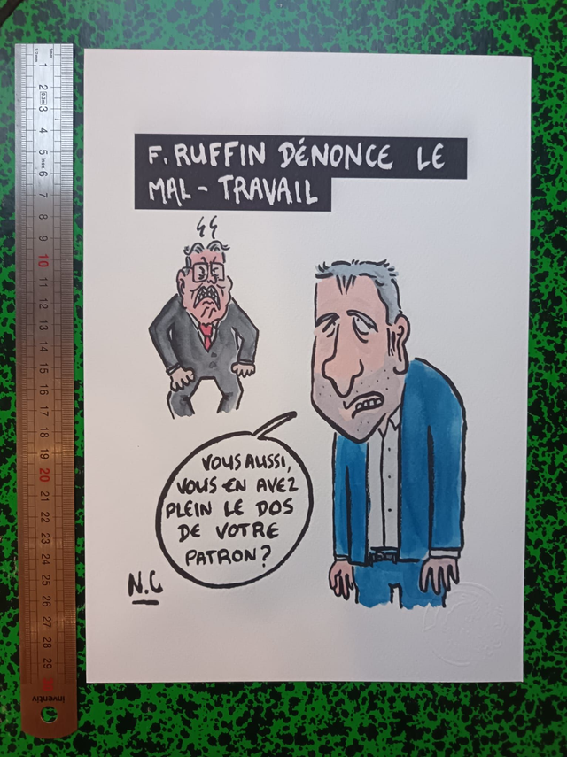 Tirage - A4 - Mal travail - N.C dessinateur