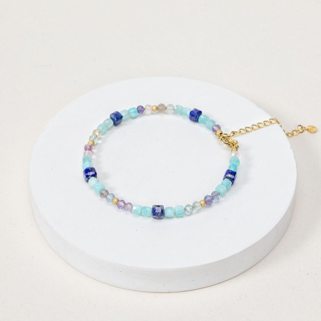 Bracelet Aera - Amazonite, Fluorite, Lapis Lazuli