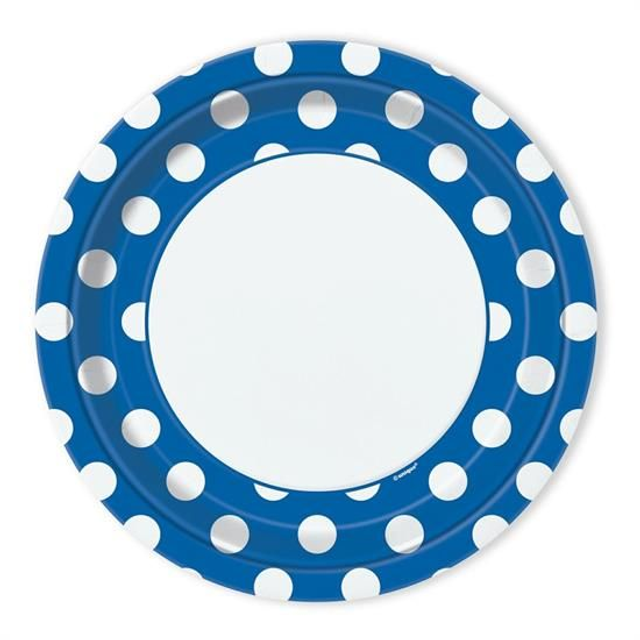 PIATTO IN CARTA  ROYAL BUE POIS CM 22 8PZ
