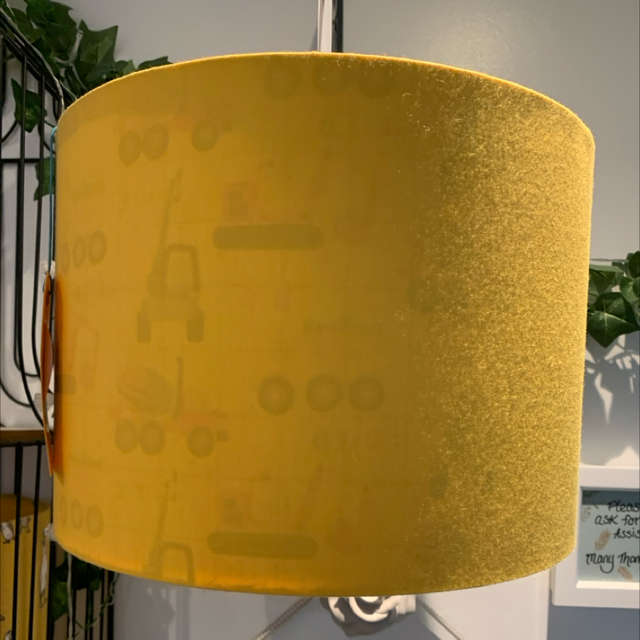Yellow Vehicle Lampshade 