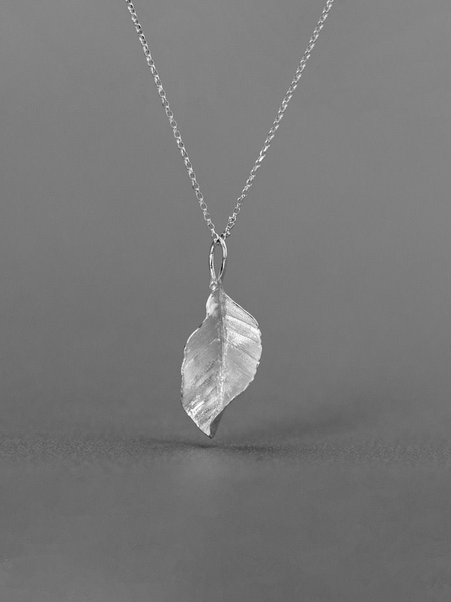 *Silver Jewellery* Autumn Leave Silver Necklace