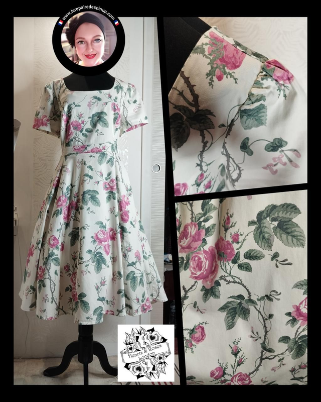 Robe Hearts Roses Swing Lenja Multicolor T46