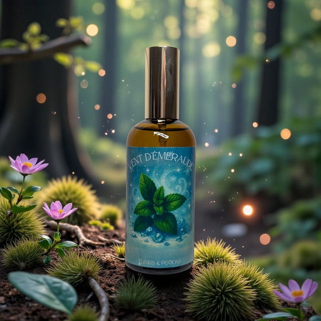 Brume d'ambiance "Vent d'Emeraude" (menthe chlorophylle)