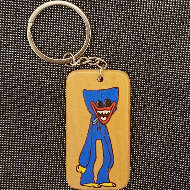 Porte-clef huggy bleu