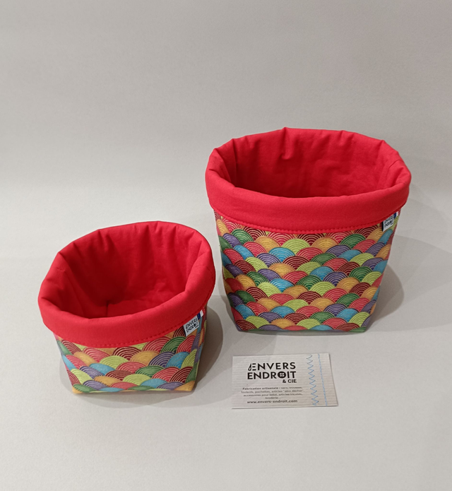 Paniers motifs japonais