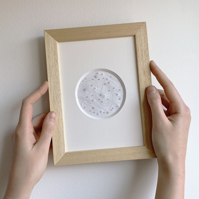 Mini Écume Blanc &amp; Argent 