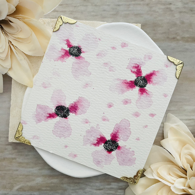 Mes petites aquarelles rose