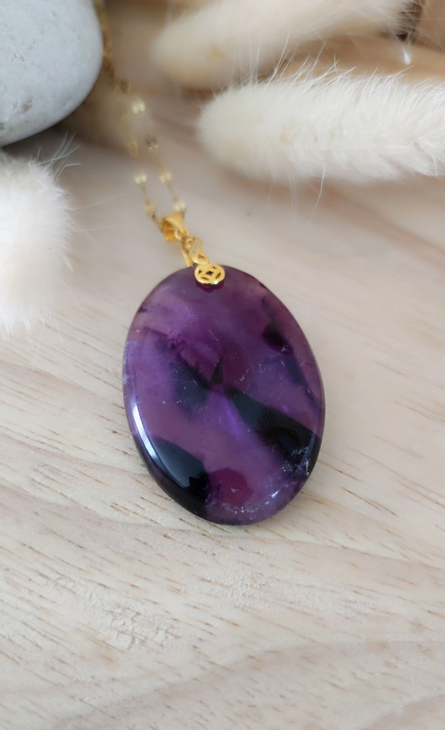 Pendentif Améthyste Étoilée Trapiche