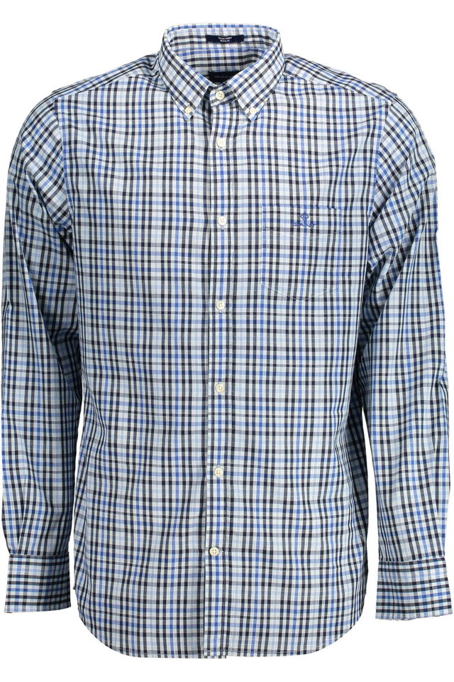 GANT CAMICIA MANICHE LUNGHE UOMO AZZURRO