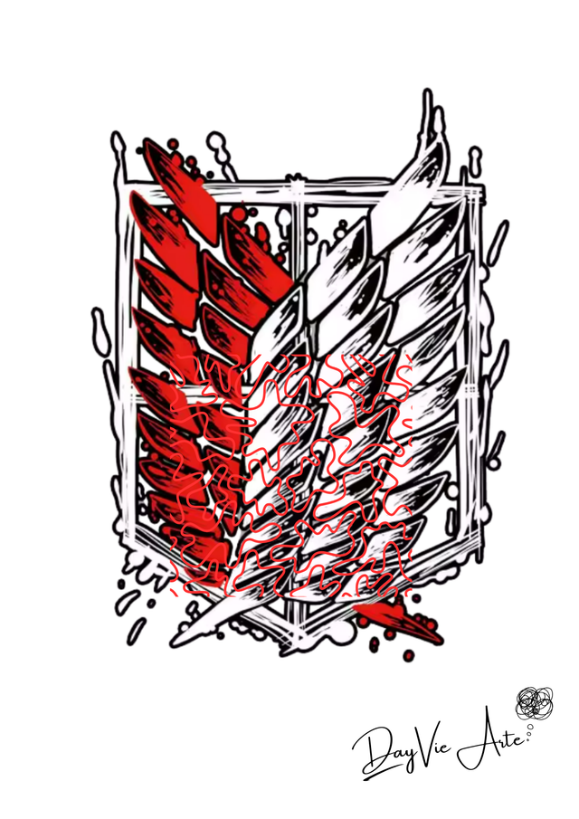 Drapeau Rouge - ⚔Attaque des Titans 