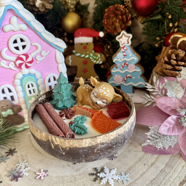 Bougie coco - Décor de Noël 