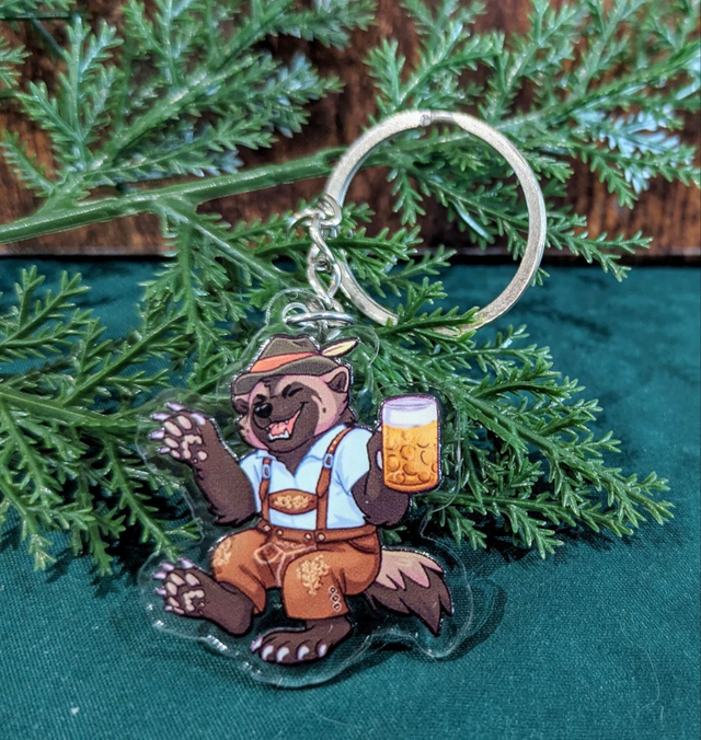 Bavarian Wolverine keychain