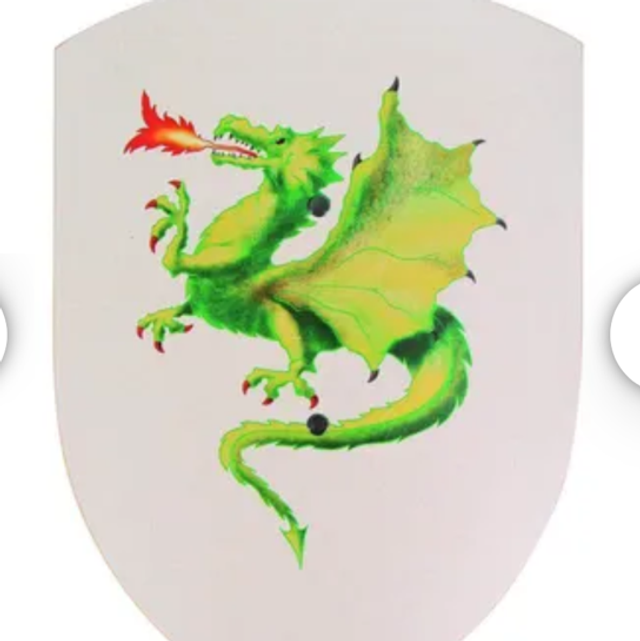 Schild Drache bunt