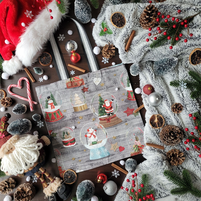 Tote bag : Boules à neige