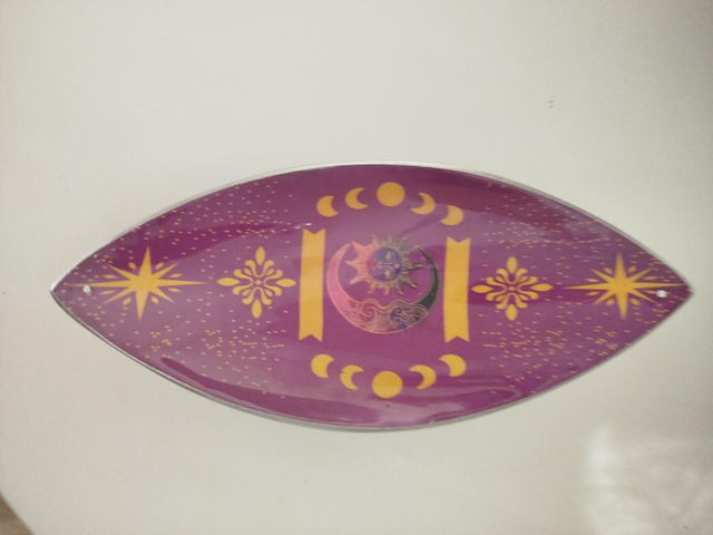 Porte encens lune violet 