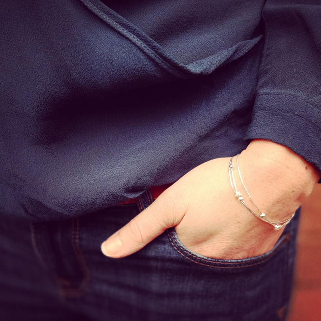 Ball and Star Beaded Bracelet