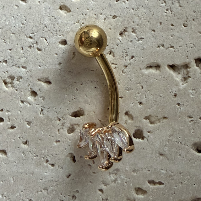 Navelpiercing goud