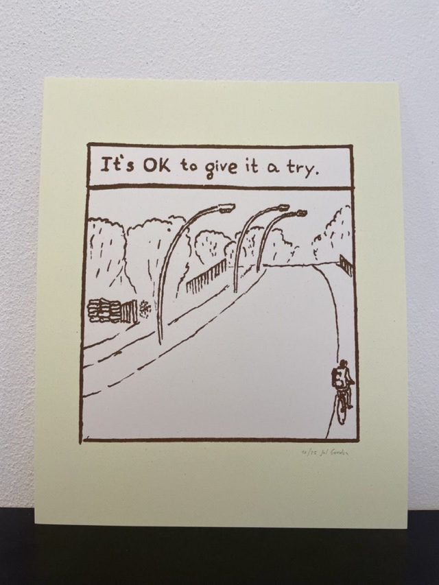 Poster print - Jul Gordon: It's OK to give it a try