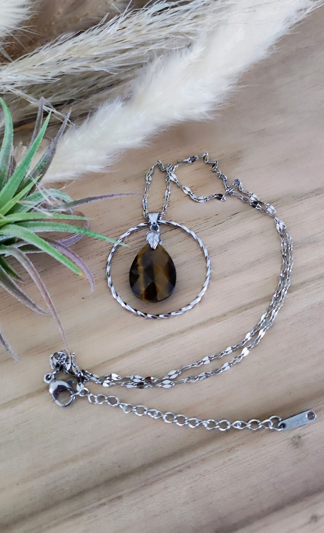 Collier "Évidence" Oeil de tigre