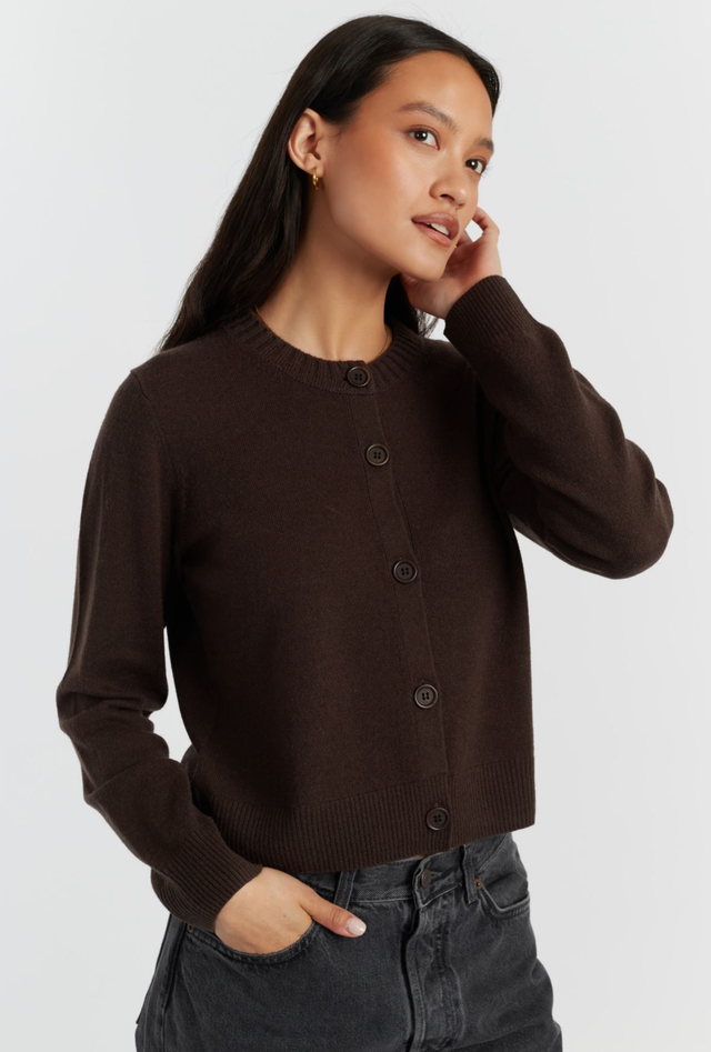 Chocolate Chinti &amp; Parker Wool/Cashmere Cardi