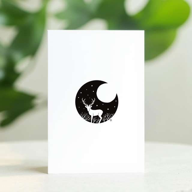 "Cerf" Carte postale- 2025