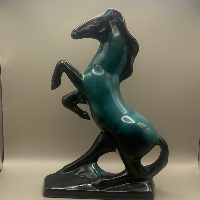Blue Mountain Pottery – Rearing Horse Sculpture