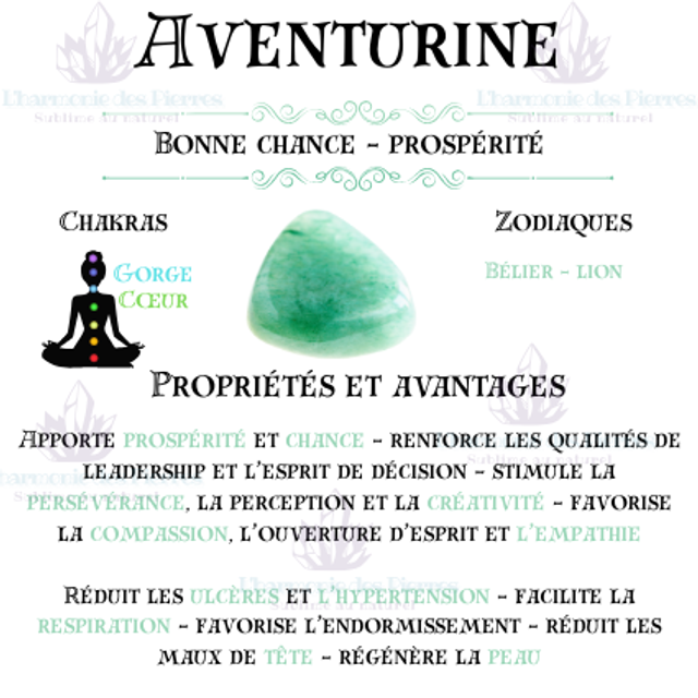 Bracelet en Aventurine Chips " Tranquillité "