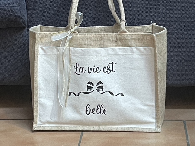 Sac cabas en toile de jute 