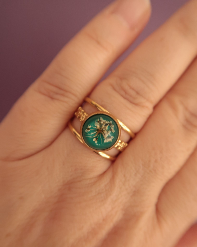 Bague fleurie Sublime | BA046 | Ombelles