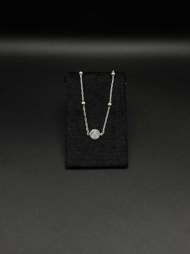 Pulseira elos português entremeio Nsa. Sra.