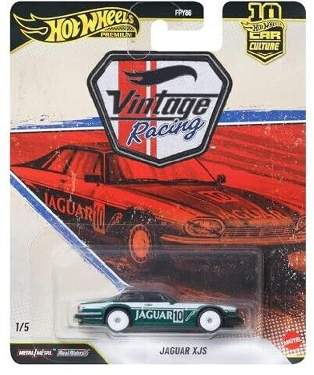 Hot Wheels Premium Vintage Racing - Jaguar XJS in British-Racinggreen