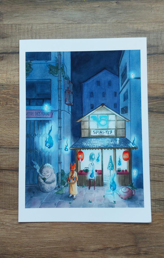 Carte aquarelle - Spiritea