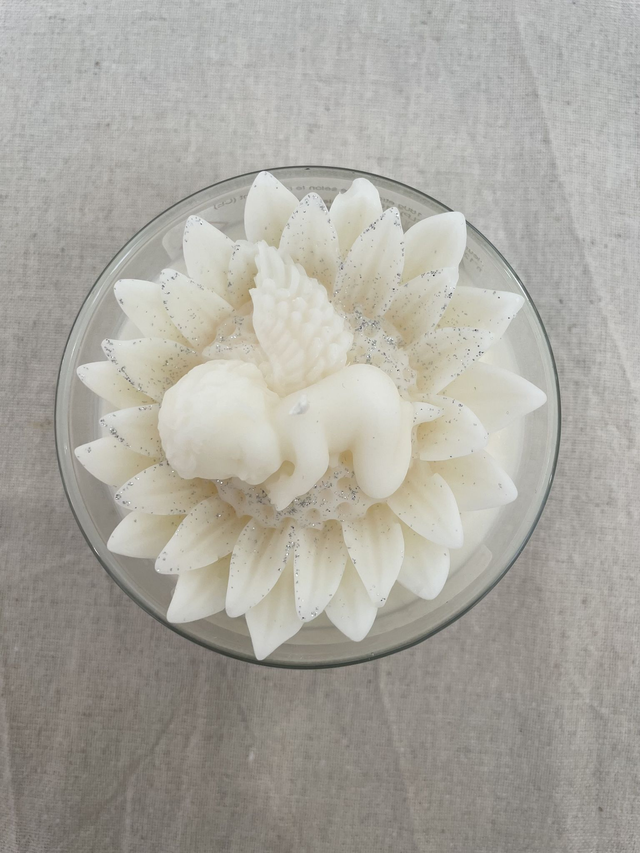 Bougie "petit ange" parfum fleur de coton