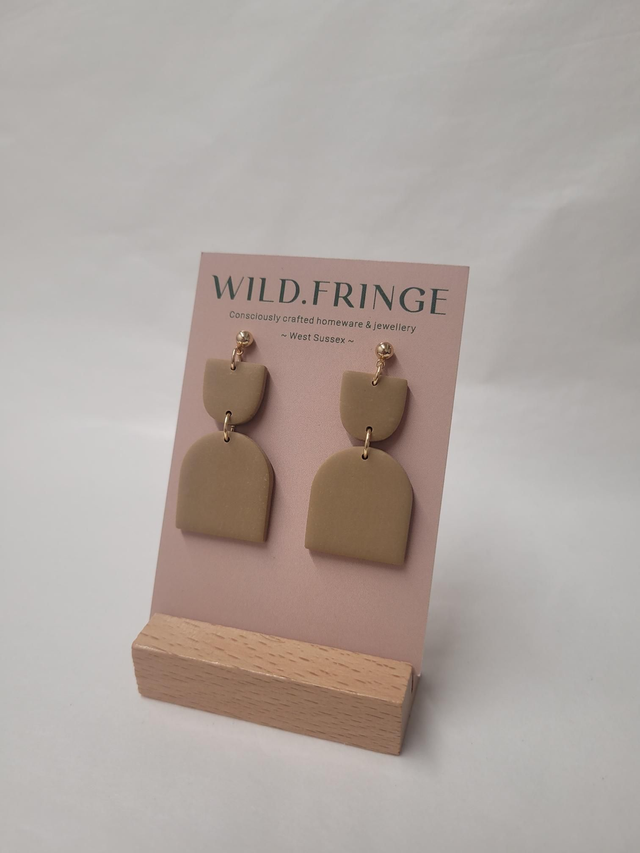 Annie - White Or Beige - Earrings - MP-017
