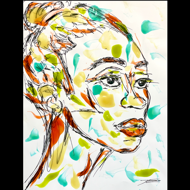 Oeuvre sur papier - Nola - 50x65cm