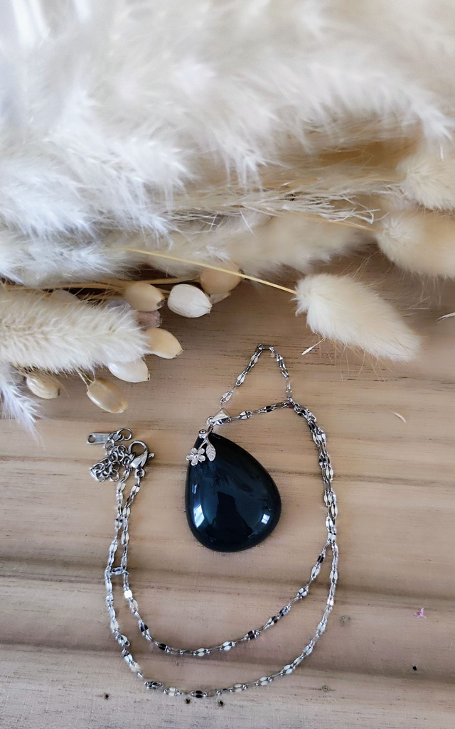 Pendentif Obsidienne Oeil céleste