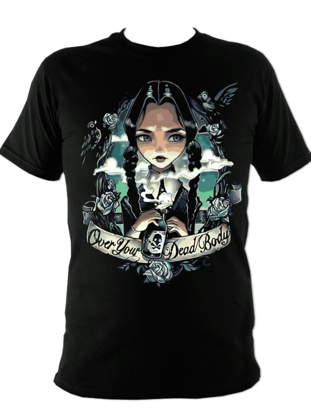Wednesday Addams Over Your Dead Body T-shirt