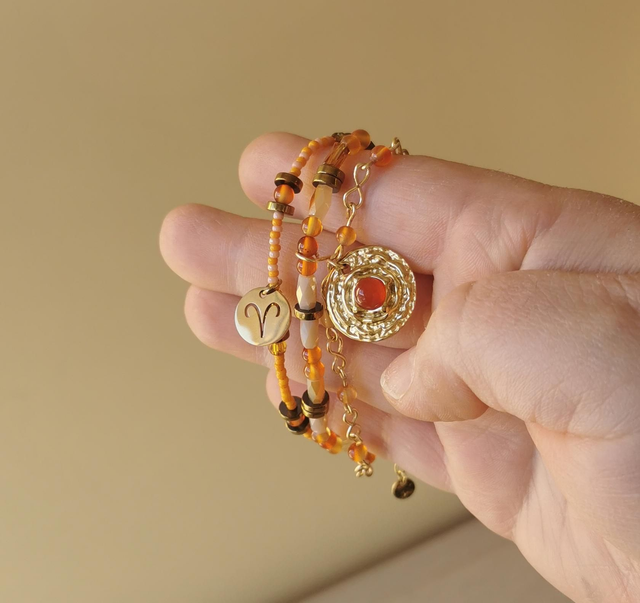 Bracelet Astro Bélier &amp; Cornaline Version 2024