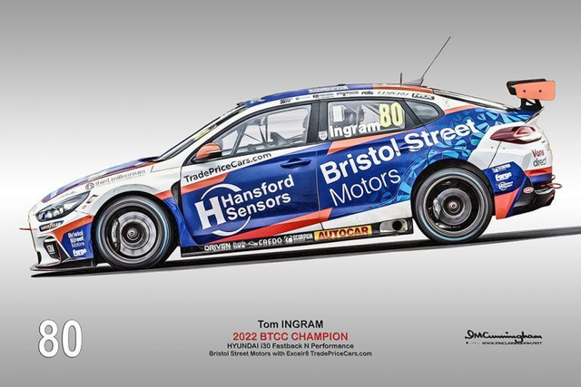 C230101 Hyundai i30N BTCC22 Tom Ingram #80 Champion CAP