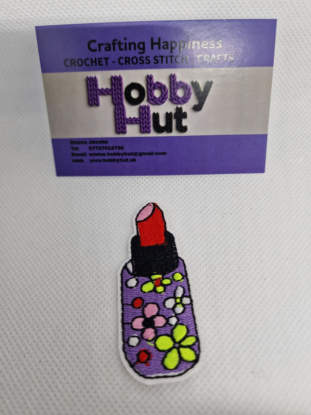Embroidered Patch - Lipstick