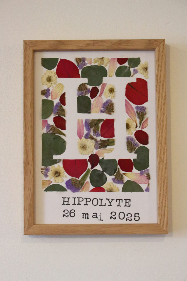 Lettre fleurie personnalisée