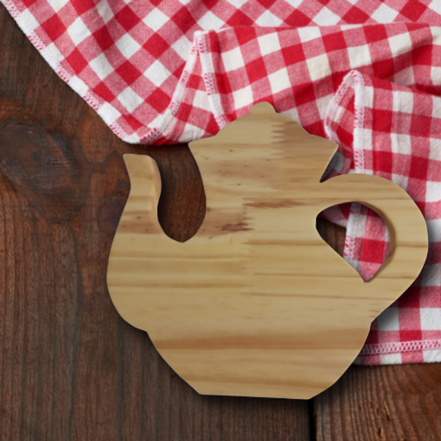Dessous de plat en bois cafetière