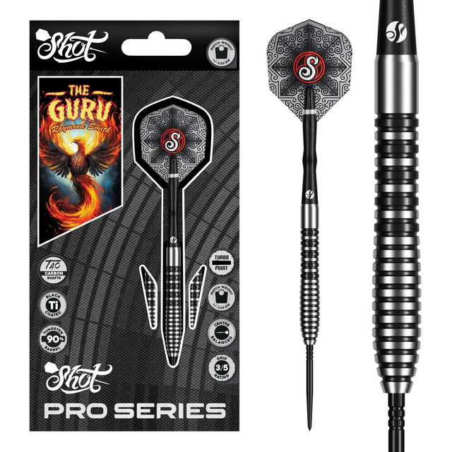 Shot Pro Series Raymond Smith Guru 90% Tungsten Darts 22 gr