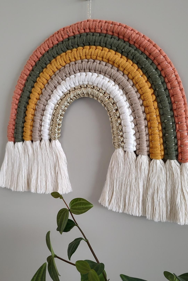 Arc-en-ciel macramé - Déco murale bohème - SAFARI