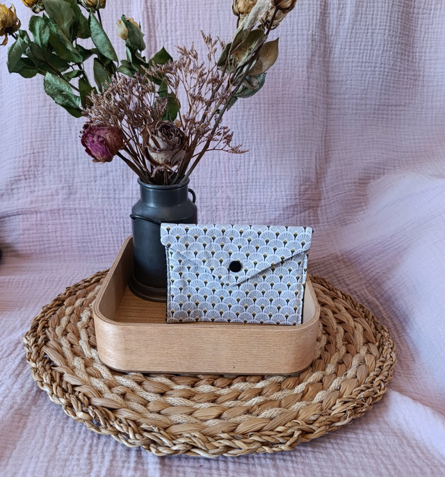 Pochette Éventails Gris